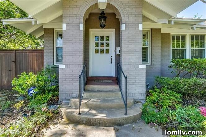 Welcoming Front Entry of 2301 Irwin Street