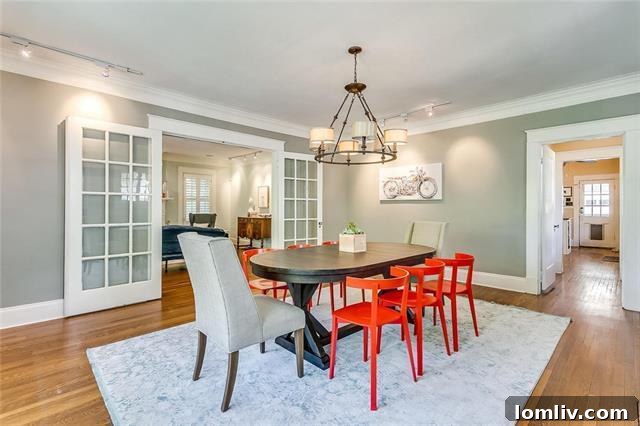 Open Plan Living Space with Hardwood Floors