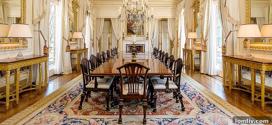 Serene view of the private lake and expansive grounds of the Dallas estate