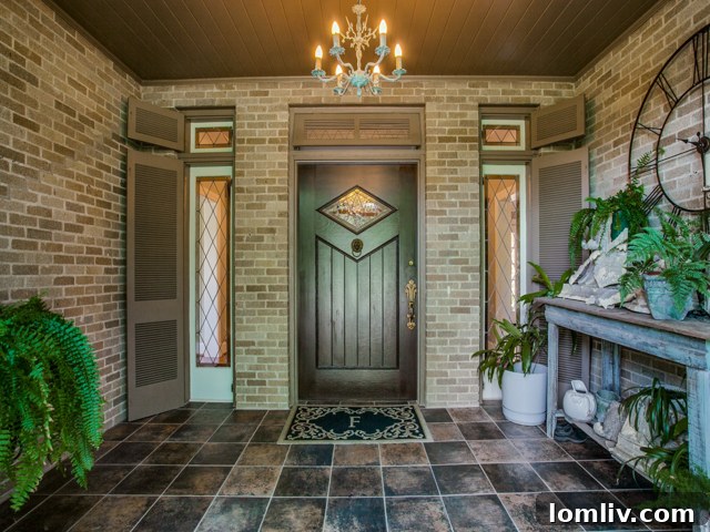 Exterior view of the historic 5901 Swiss Avenue Dallas home with red tiled roof
