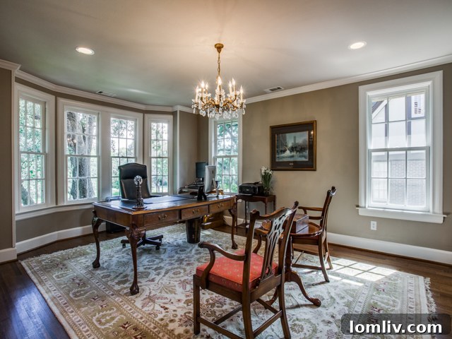 A secondary living area or family room for casual relaxation