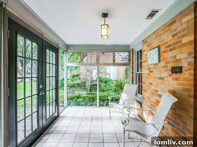 Glass-Enclosed Front Porch with HVAC for Year-Round Enjoyment