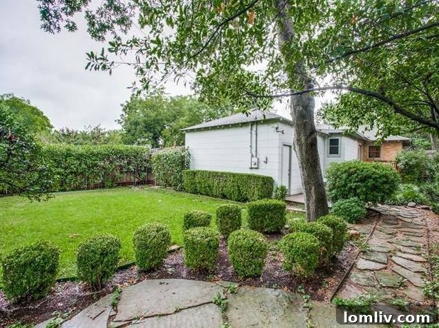 Spacious Private Backyard with Landscaping Potential