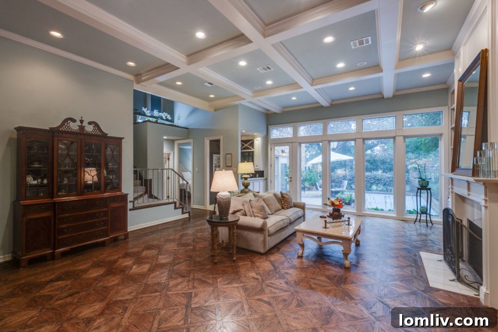Elegant dining area with abundant natural light in the Dallas traditional home