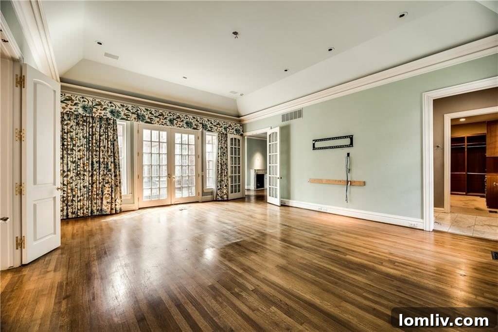 Guest bedroom with elegant decor, 9410 Alva Ct