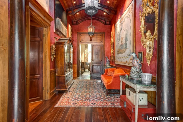 Venetian plaster galley welcoming residents at 5516 Byers Avenue