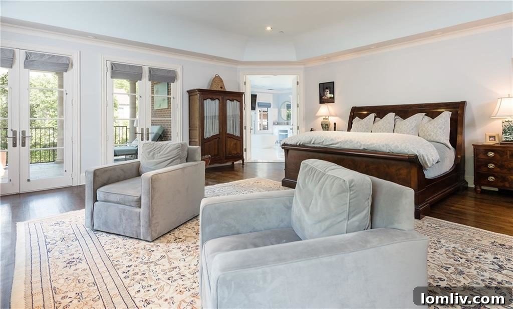 Luxurious Master Bathroom with Freestanding Tub and Exquisite Finishes