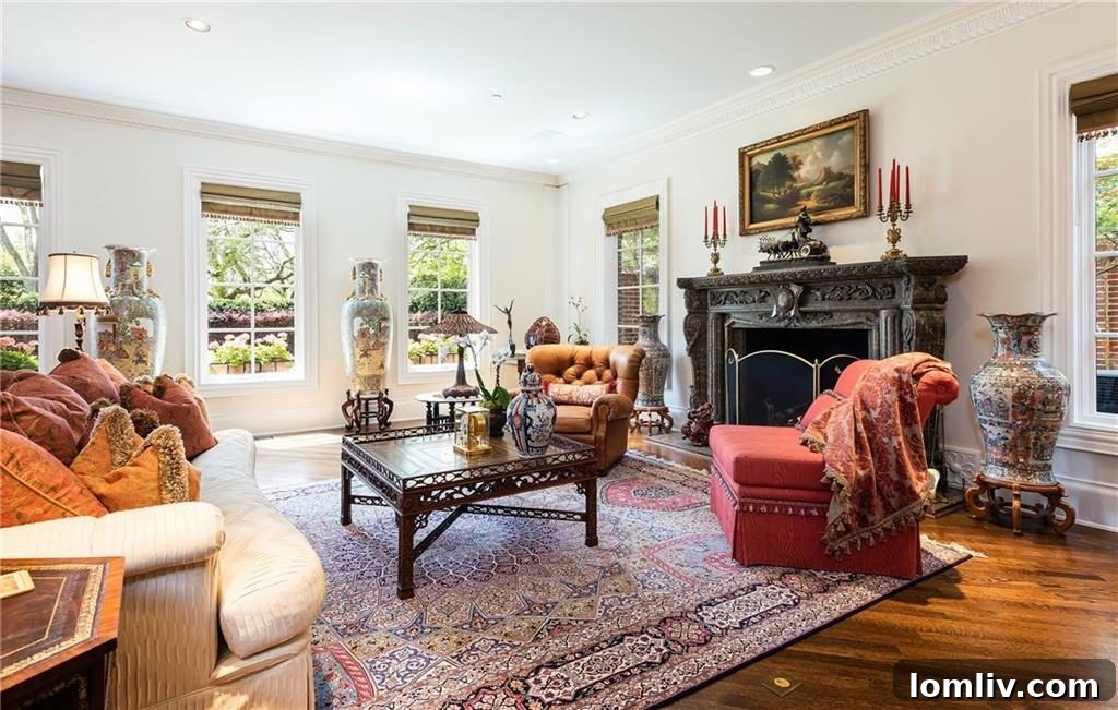 Refined Interiors with Architectural Details and Abundant Natural Light