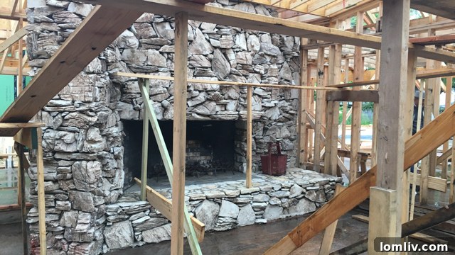 Lobello House - Progress During Rebuild Phase