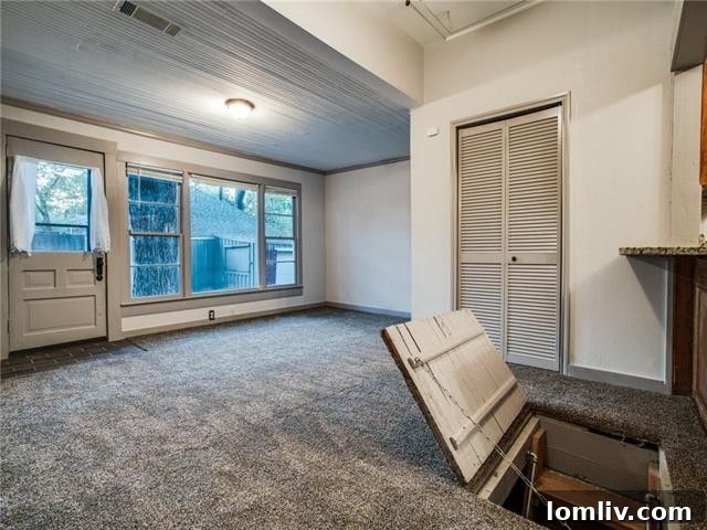 Diane Sherman Unveils Historic Winnetka Heights Craftsman Priced at 449000 7 Entrance to the Historic Underground Wine Cellar in a 1911 Dallas Home