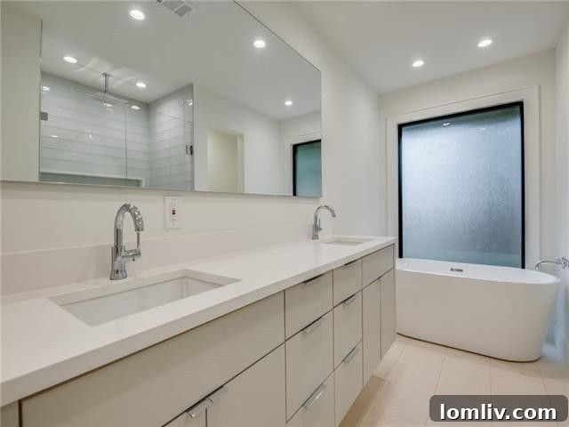 Dallas Open House Gems Await Your Discovery This Weekend 11 Luxurious master bathroom with soaking tub and walk-in shower at 3911 Antigua Drive