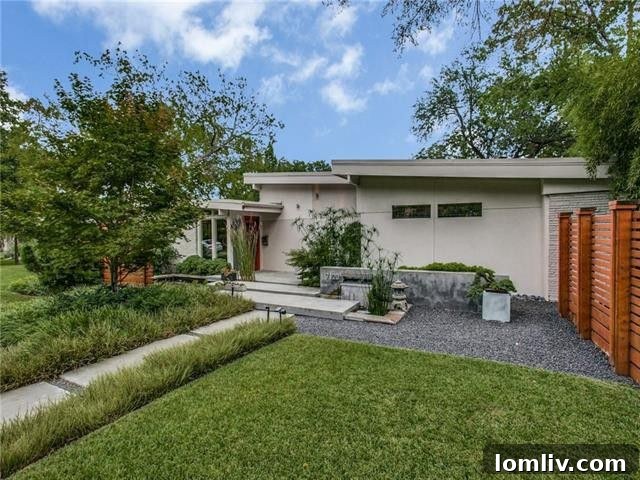 Dallas Open House Gems Await Your Discovery This Weekend 3 Stunning exterior of 7120 Fenton Drive, a Midcentury Modern home in Dallas