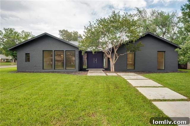 Dallas Open House Gems Await Your Discovery This Weekend 8 Modern exterior of 3911 Antigua Drive, a beautifully redesigned home in Northwest Dallas
