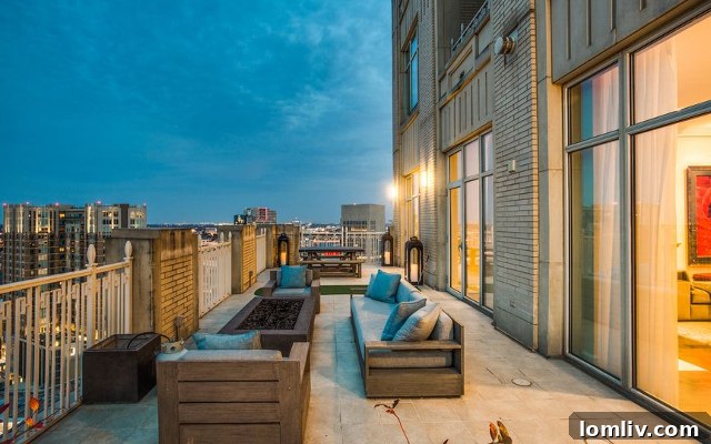 Luxury Penthouse Terrace at Ritz Residences Dallas