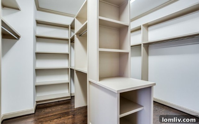 Massive Walk-in Closet in Luxury Dallas Condo