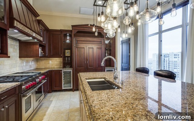 Modern Kitchen with Panoramic Views at Ritz Residences