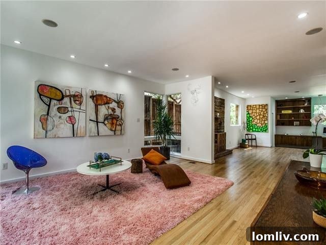 Dining area leading to other living spaces