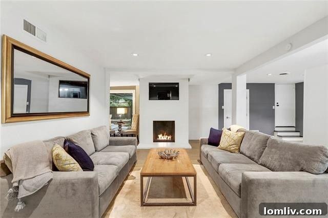Treetop Midcentury Gem in Eastwood Estates: Incredible Value at $450K 11 Cozy Living Area with Fireplace