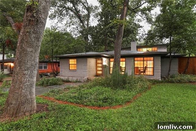 Treetop Midcentury Gem in Eastwood Estates: Incredible Value at $450K 3 East Dallas Home Embracing Nature