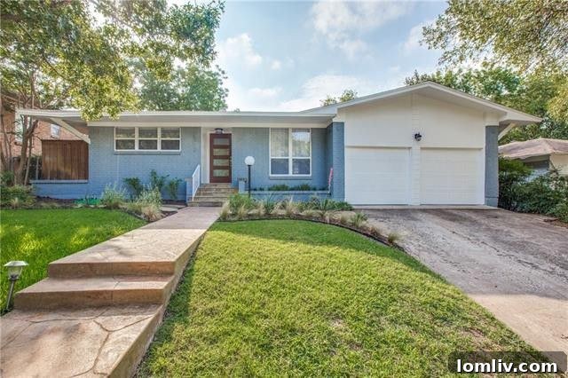 Modern renovated exterior of 8712 Westglen Drive in Casa Linda
