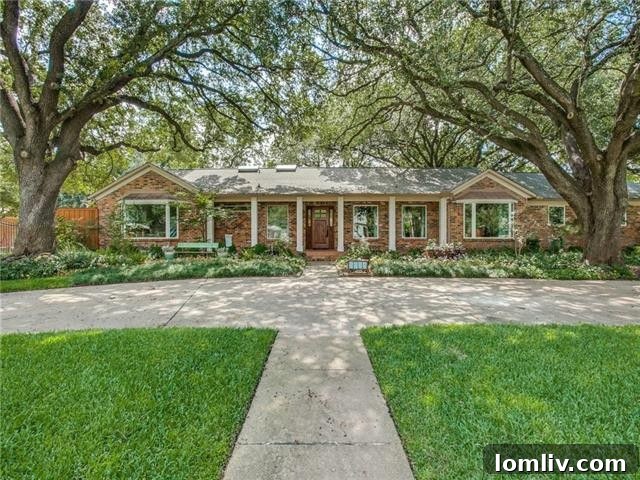 Exterior view of the remodeled 5826 Melshire Drive home, Dallas