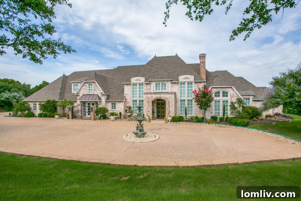 Elegant Living Room at 1600 Winding Creek Road Prosper TX
