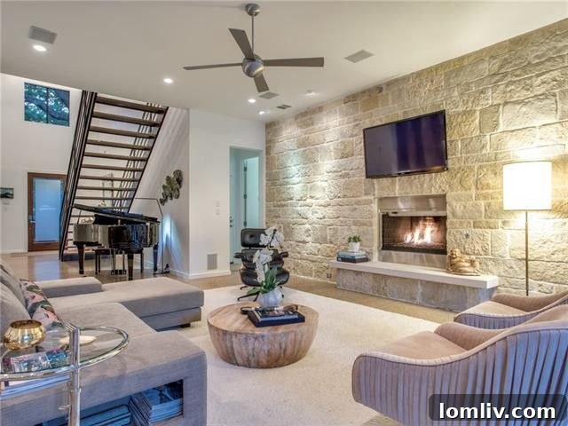Modern Kitchen with Island and Bar