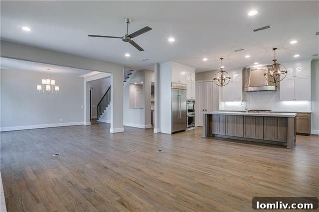 Spacious open concept interior with clean lines, ideal for modern living.