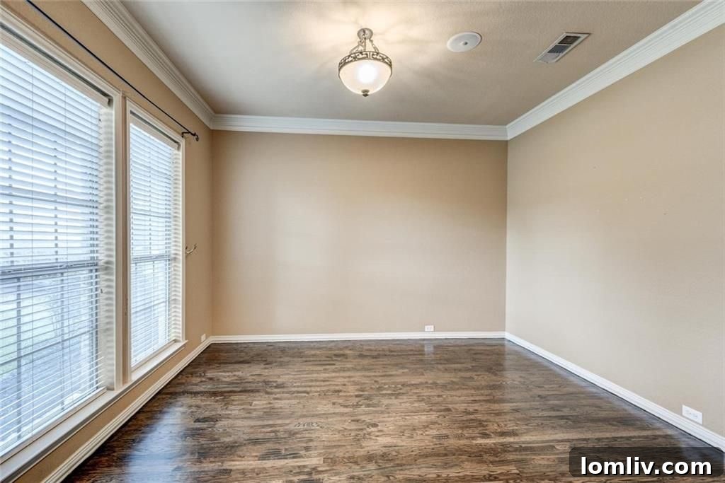 Spacious formal dining room in a Grapevine residence