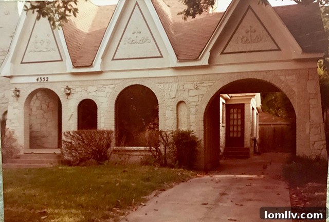 Another historic image of the Tudor house before its relocation.