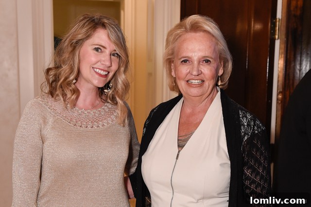 Laura Black and Lillie Young networking at the Texas Discovery Gardens Flora Award event in Dallas.