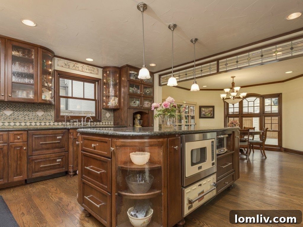 Before renovation: The outdated kitchen with older appliances and cabinets