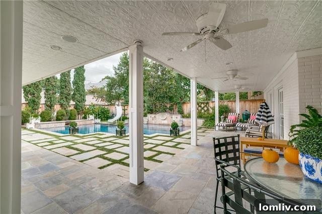 Inviting swimming pool area, perfect for family fun and entertaining in Highland Park