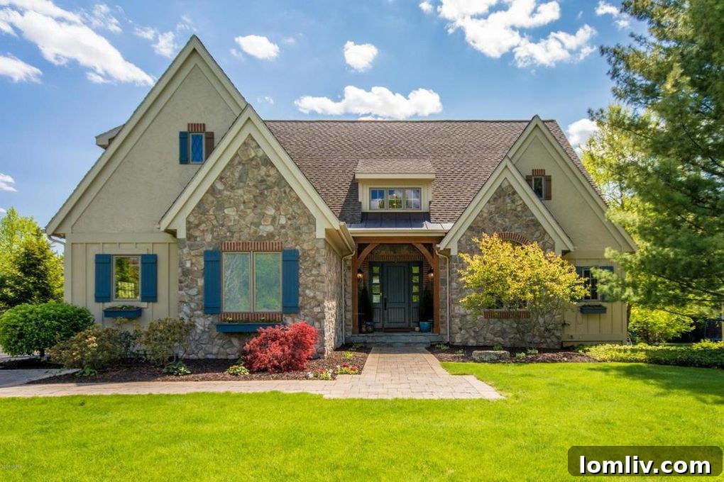Stunning modern luxury home at 1361 Nottinghill Court SE, Grand Rapids, Michigan, showcasing elegant architecture and pristine landscaping. Example of a high-value property available for nearly $1 million in a desirable Grand Rapids neighborhood.