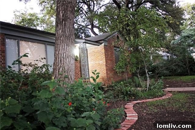 Oakhurst Fort Worth Beautiful Street with Mature Trees
