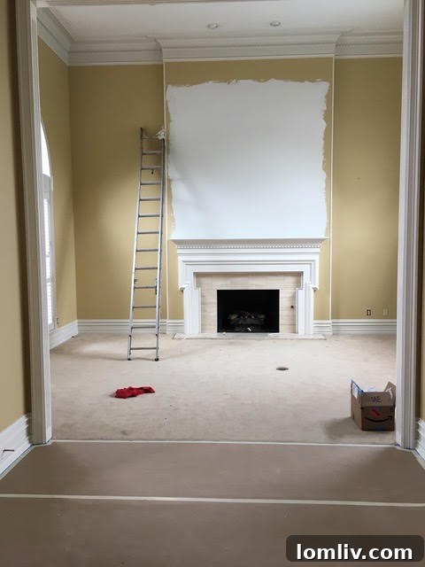 Fireplace Resurface During Renovation