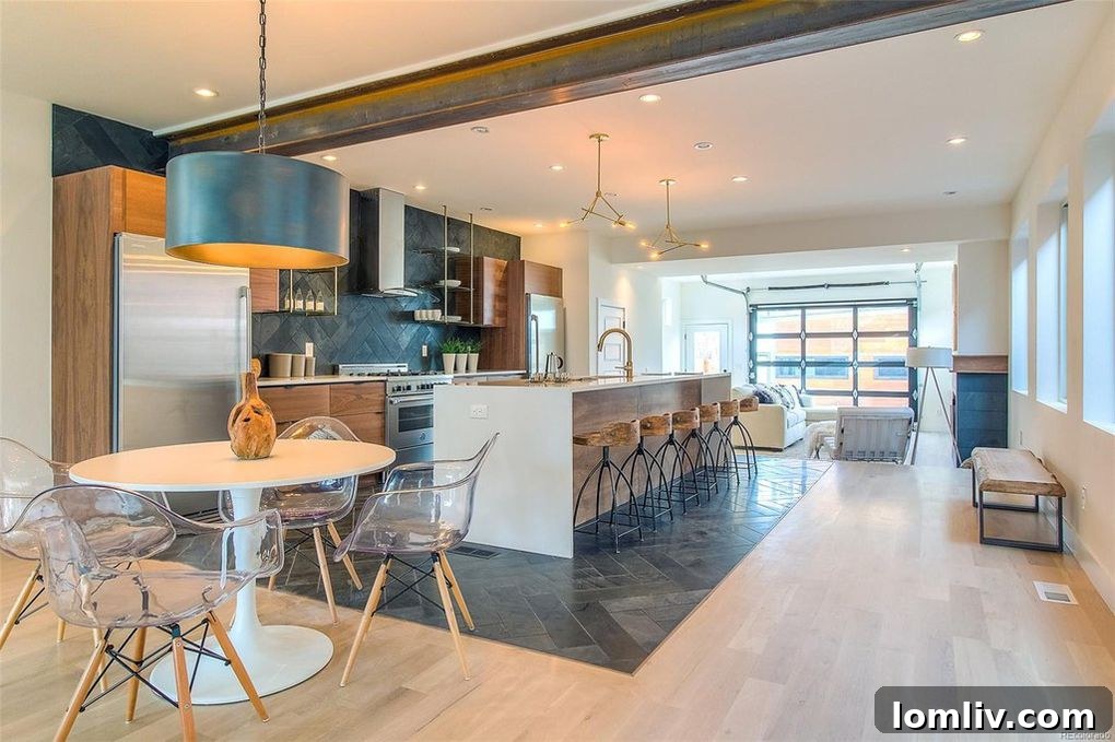 Modern luxury kitchen in a newly built Denver home