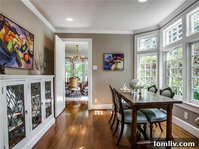 Swiss Avenue's Best No Gimmicks Just Grandeur 21 Classic dining room with ample natural light at 5901 Swiss Avenue