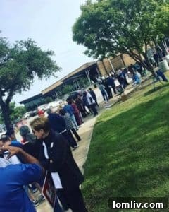 Voters at Fretz Park Library.