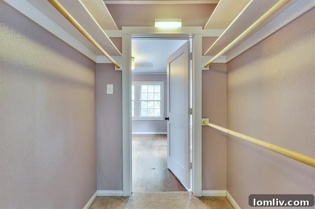 Another view of the living space, emphasizing its openness and the home's inherent charm