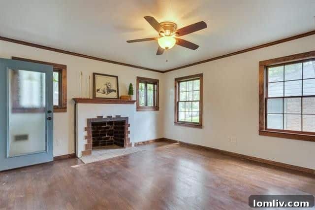 Bright dining area with large windows, offering a pleasant space for family meals and gatherings
