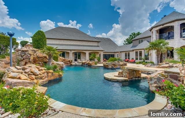 Celina's Growth: The Power of Big Living in a Small Town 15 Stunning backyard pool oasis with waterfall, slide, and tanning ledge