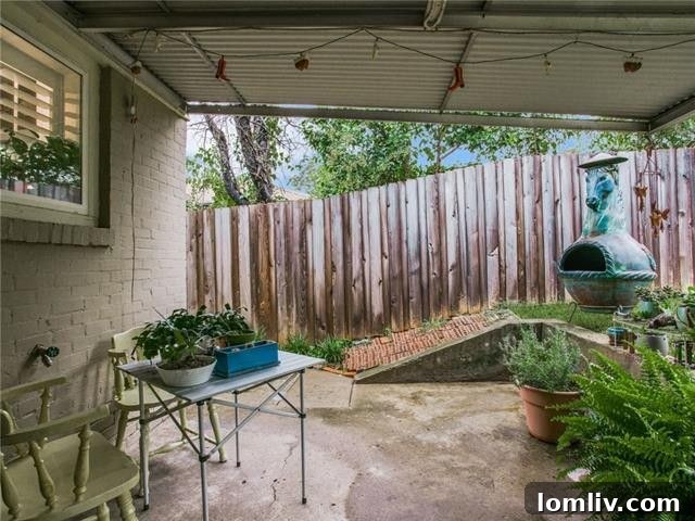 Spacious Backyard with Mature Trees