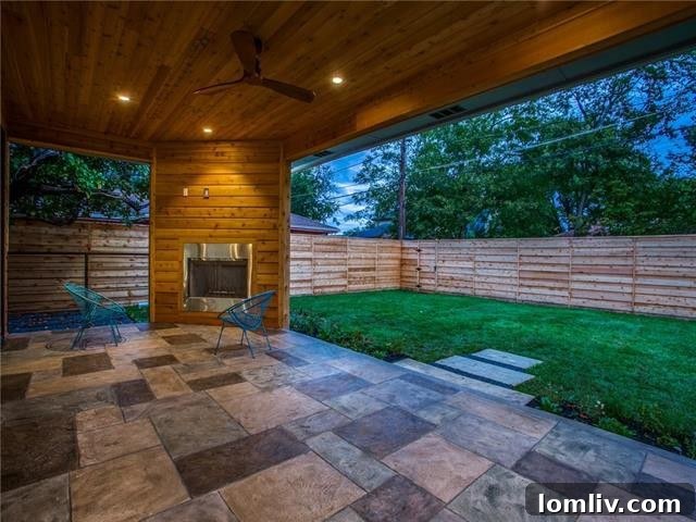 Your Perfect Modern Ranch Perch 20 Rear Exterior of 9744 Van Dyke Road with Covered Patio