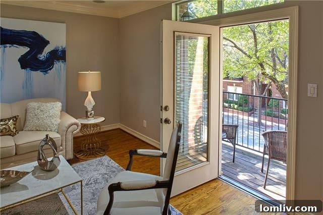 Private balcony off the master bedroom, offering a peaceful outdoor retreat