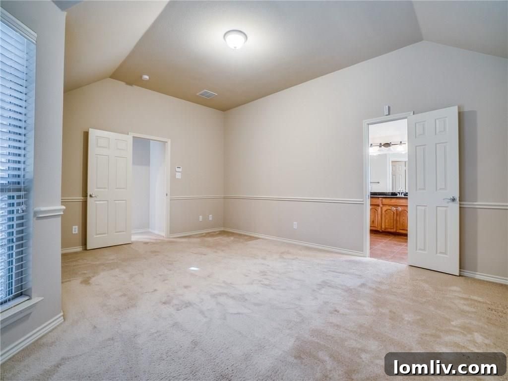 Inviting bedroom with ample space and natural light