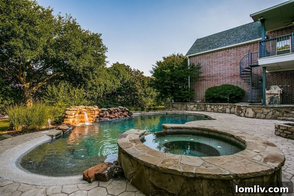 Grand exterior of a custom-built home in a gated Garland community