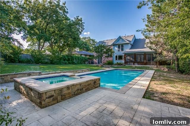 Backyard View with Pool and Patio