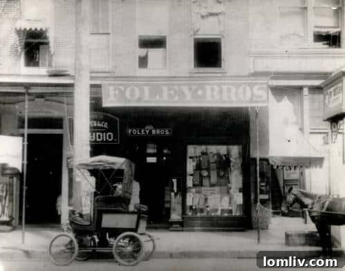 The Galveston Mansion That Crowned Texas Retail Kings 3 Historic photograph of the original Foley Brothers Store in Houston, circa 1906