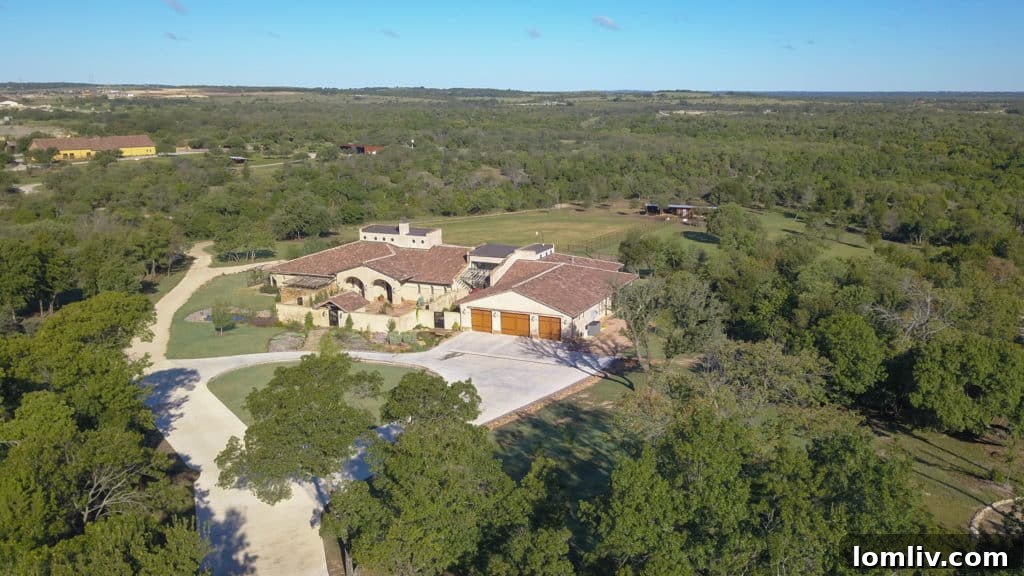 Panoramic view of 321 Verna Trail North estate with beautiful natural surroundings